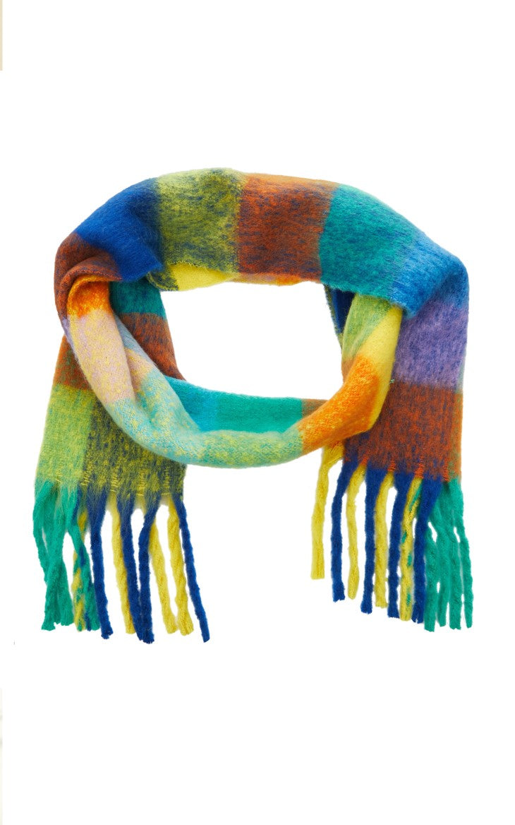 Color blocked scarf