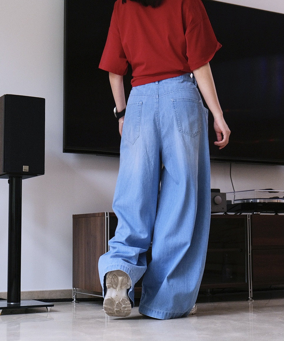 super wide jeans