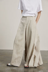 linen mixed pants