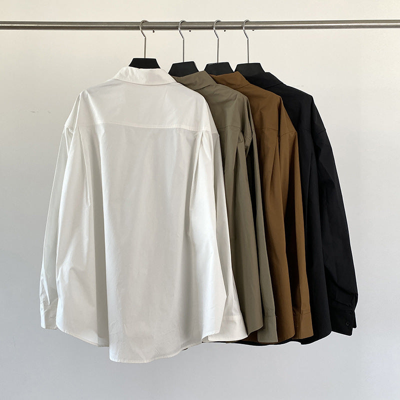 Boxy cotton shirt