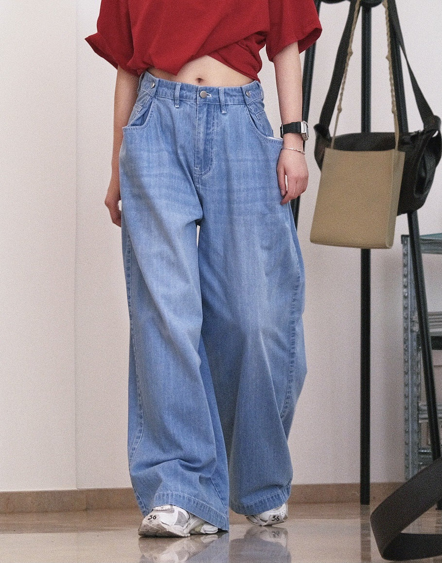 super wide jeans