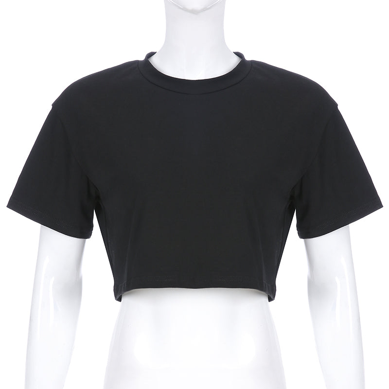 Simple cropped T-shirt