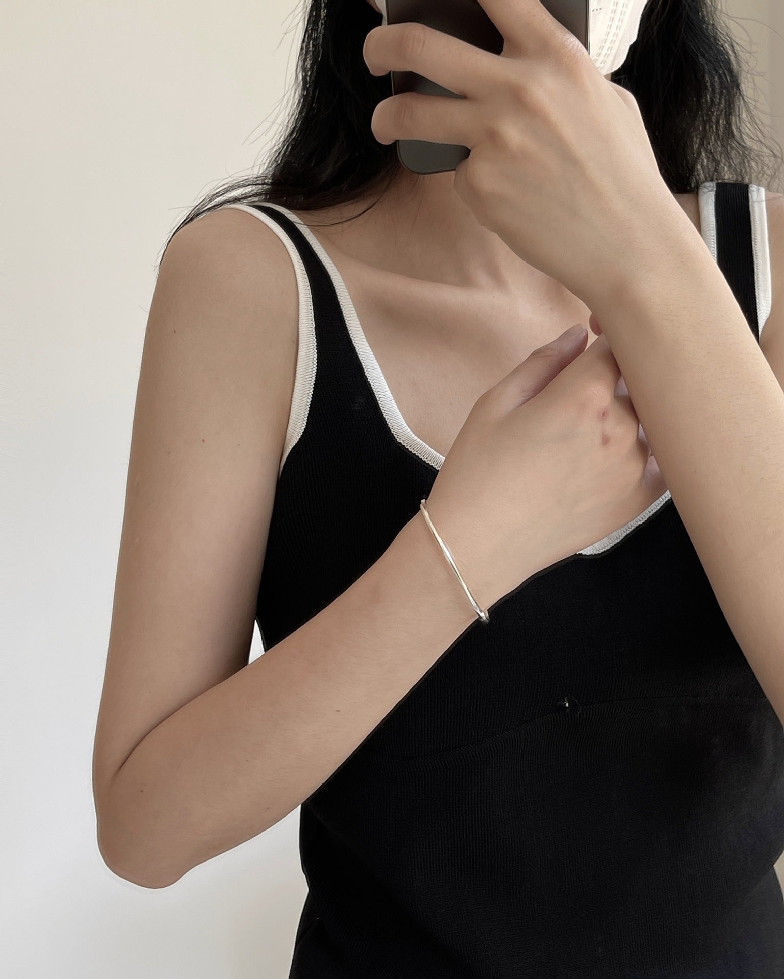 Black and white camisole