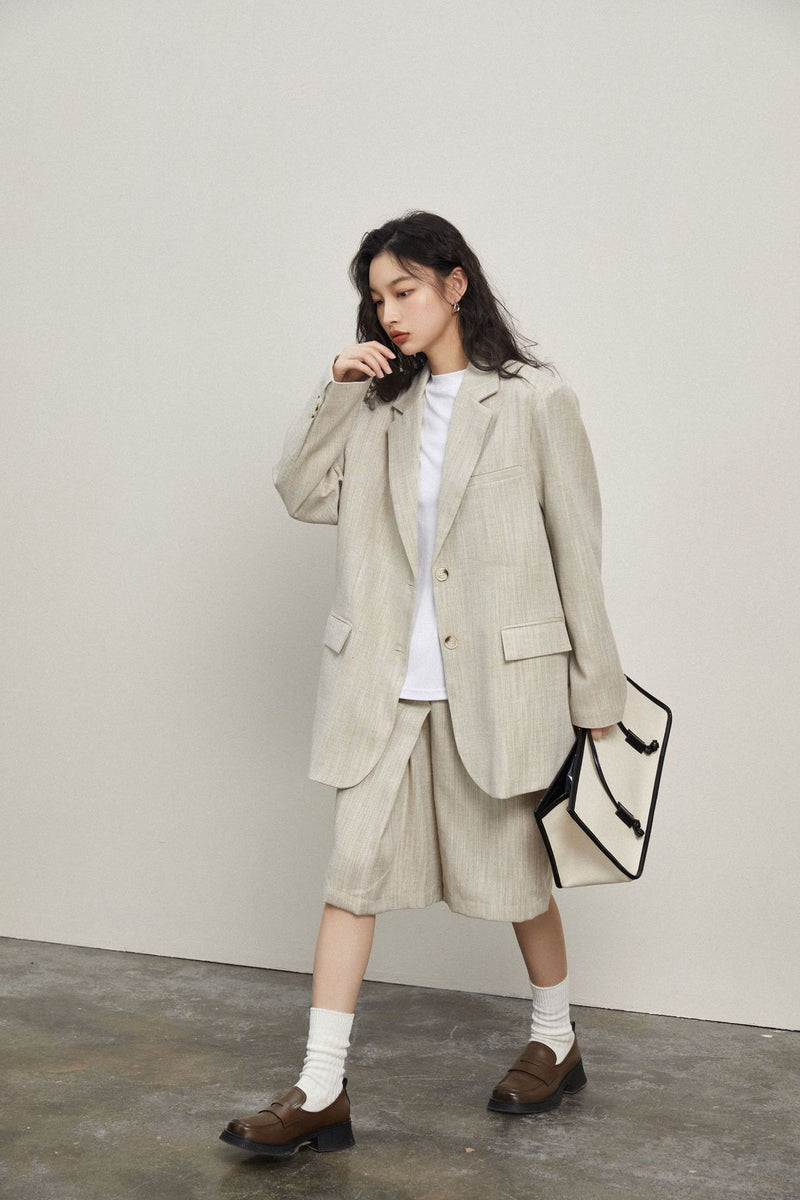 linen mixed jacket