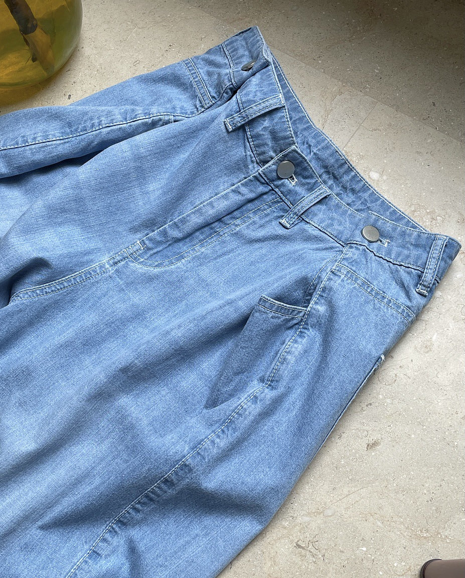 super wide jeans