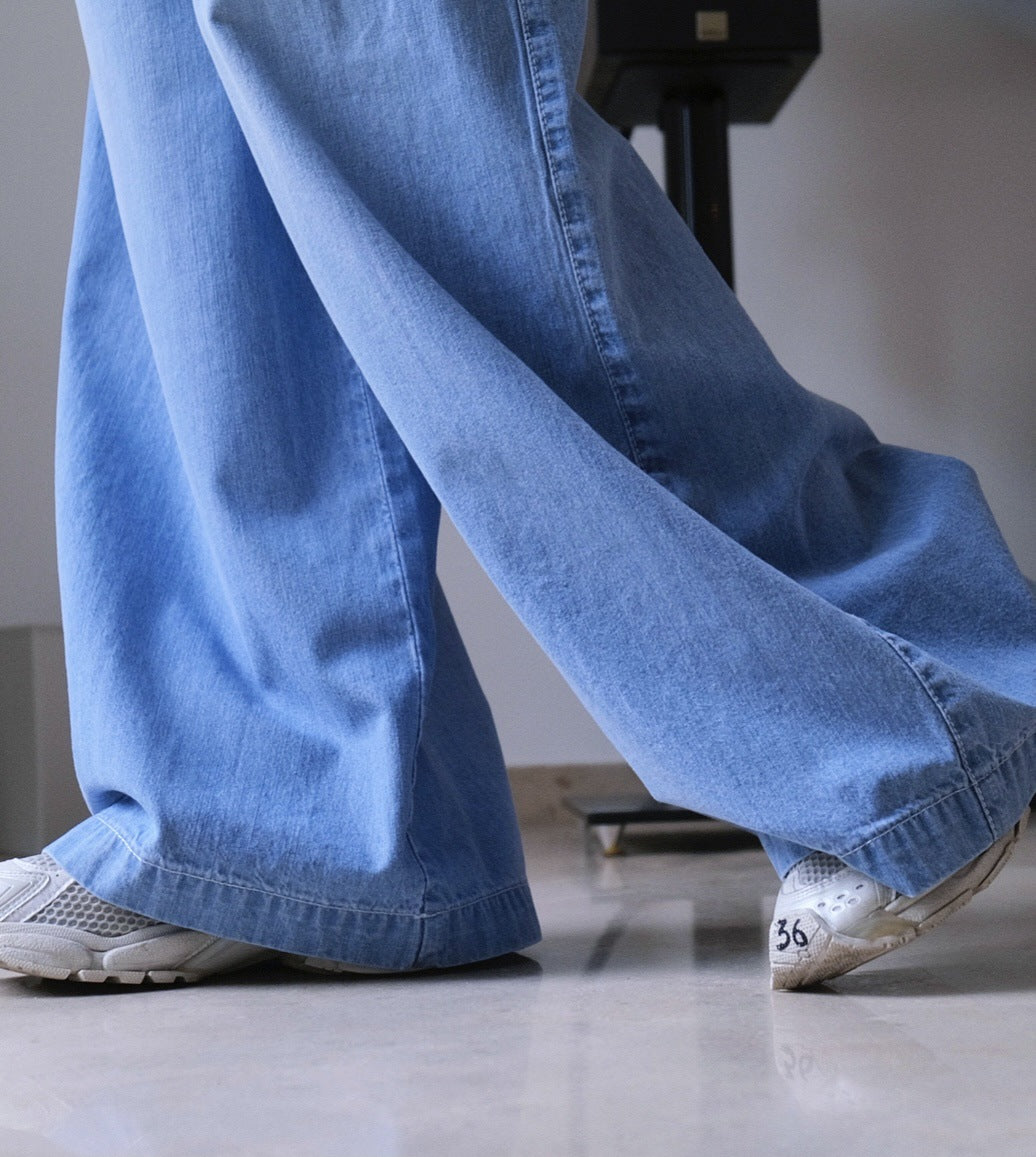 super wide jeans