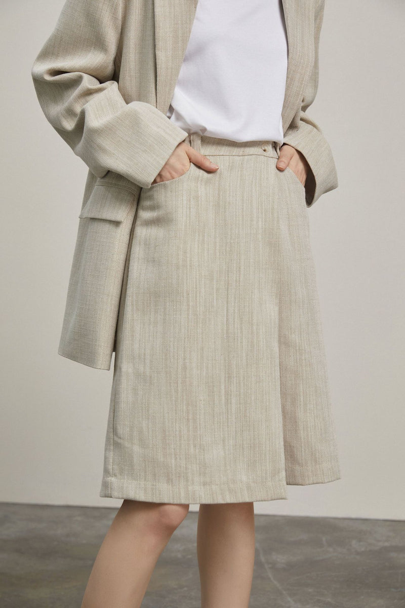 linen mixed jacket