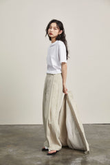 linen mixed pants