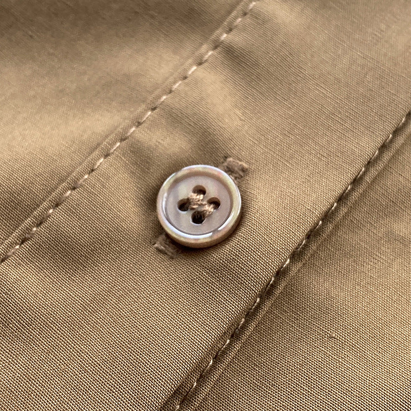 Boxy cotton shirt