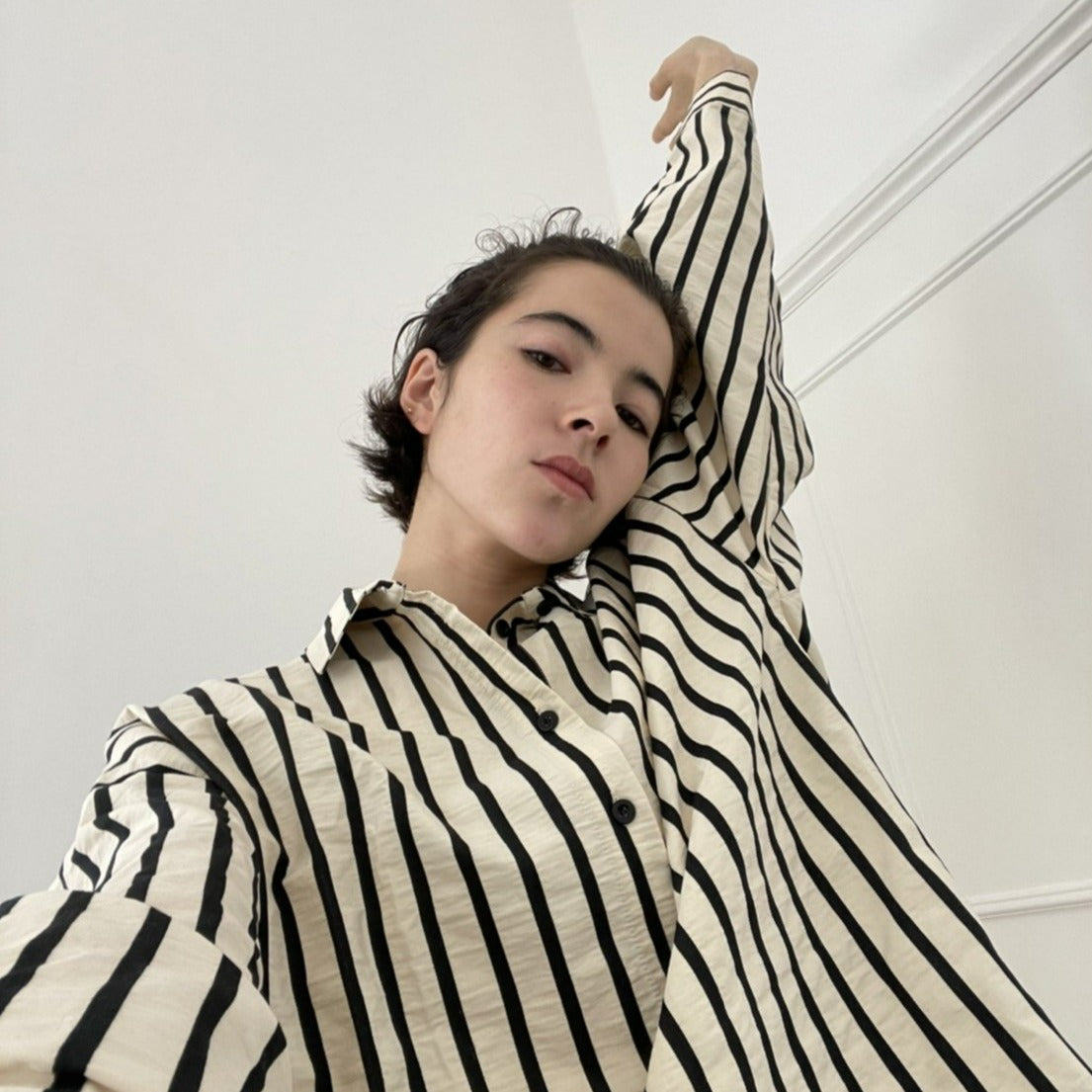Heavy cotton stripe shirts