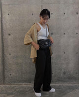 High waist wide leg pants